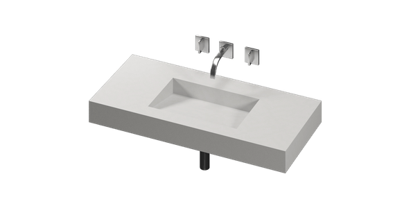 ᐅ【WOODBRIDGE Milan 37 Floor Mounted Single Basin Vanity Set with Solid  Wood Cabinet in White and Engineered Stone Composite Vanity Top in Dark  Gray with Pre-installed Undermount Rectangle Bathroom Sink in White